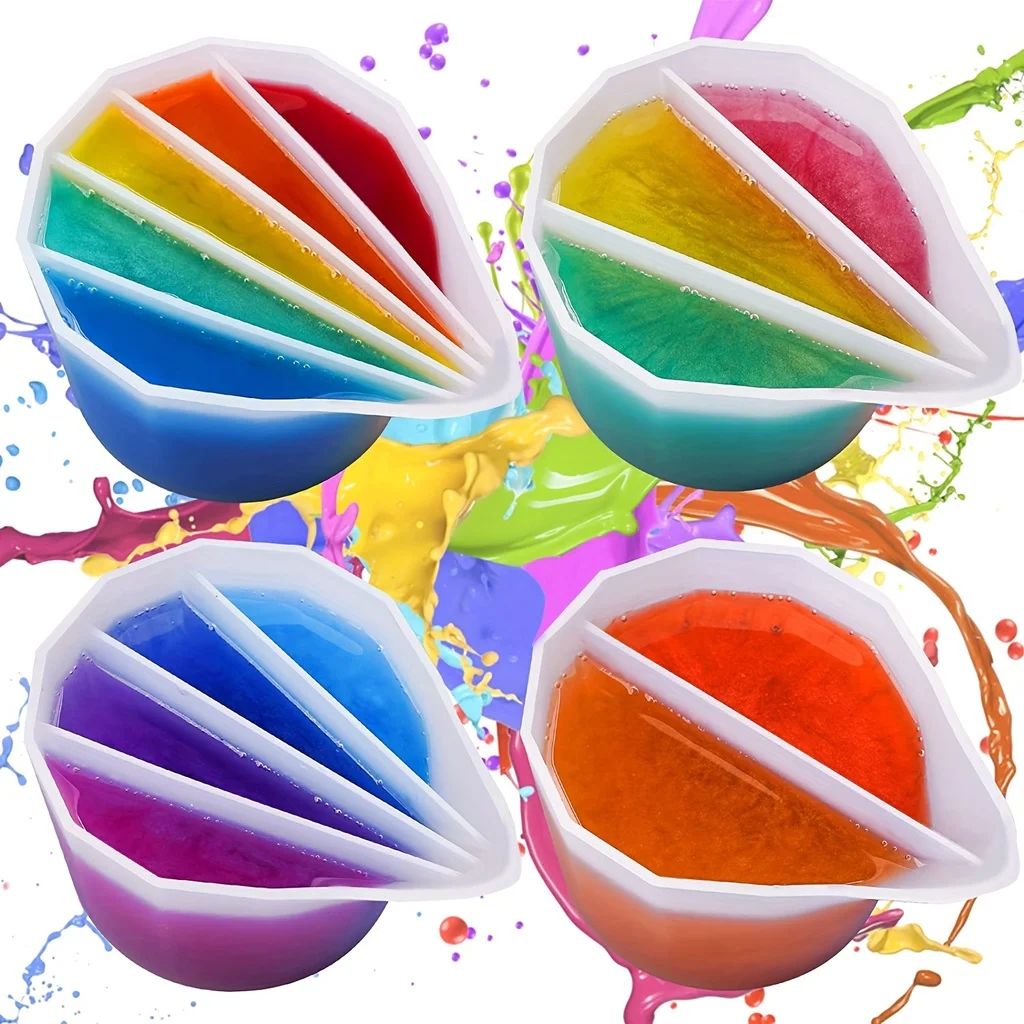 Mixing Cup Silicone - Farbmischung Split Cup zum Ausgießen von