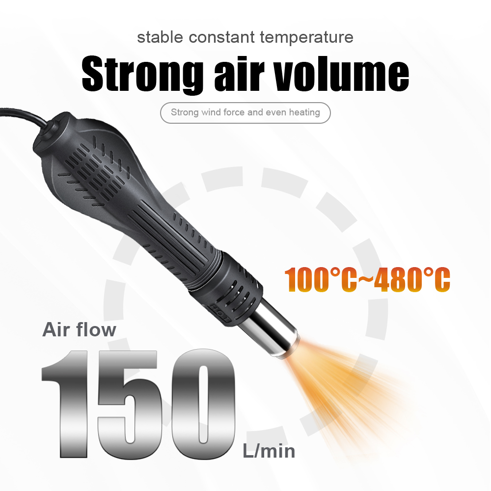 2 in 1 750 W Heißluftpistole L – Heat Gun Small Bewertung und Preis