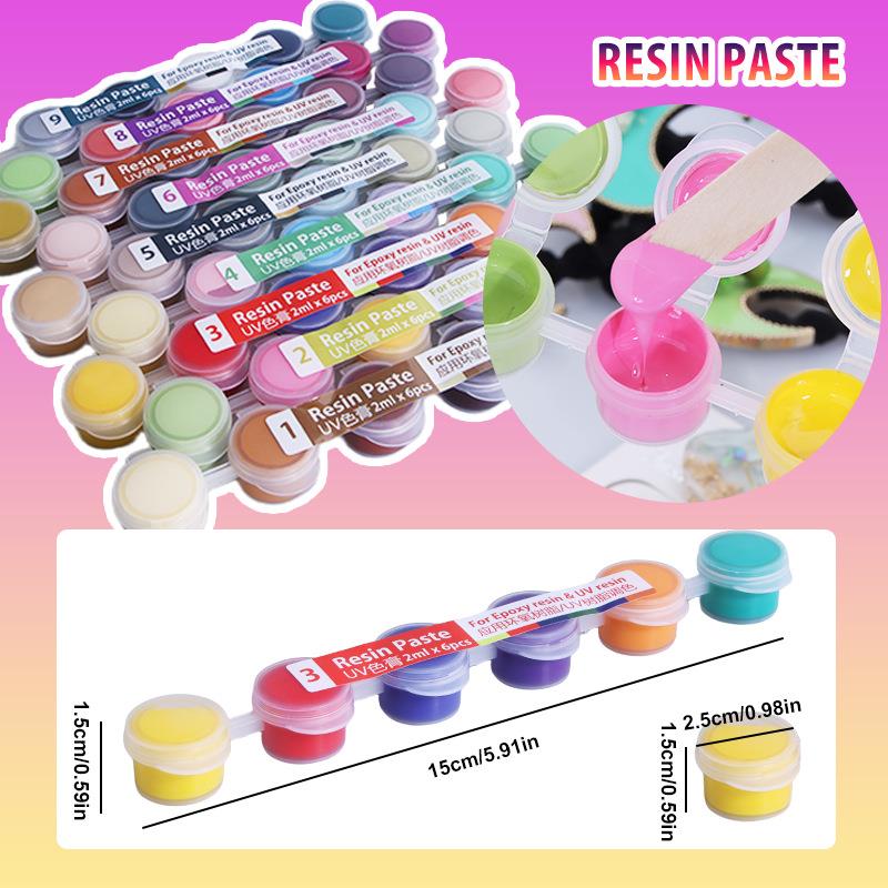 6 Farben/Set Pastenpigment UV- – Resin Pigment Set Bewertung und Preis