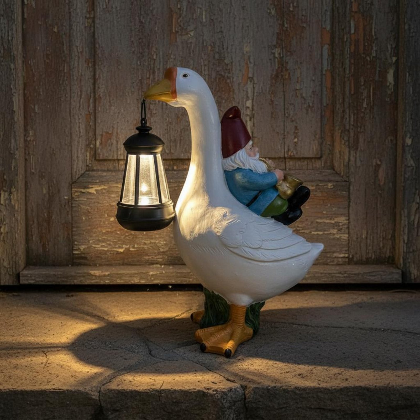 Gartenzwerg auf Gans Statue We – Resin Crafts Bewertung und Preis